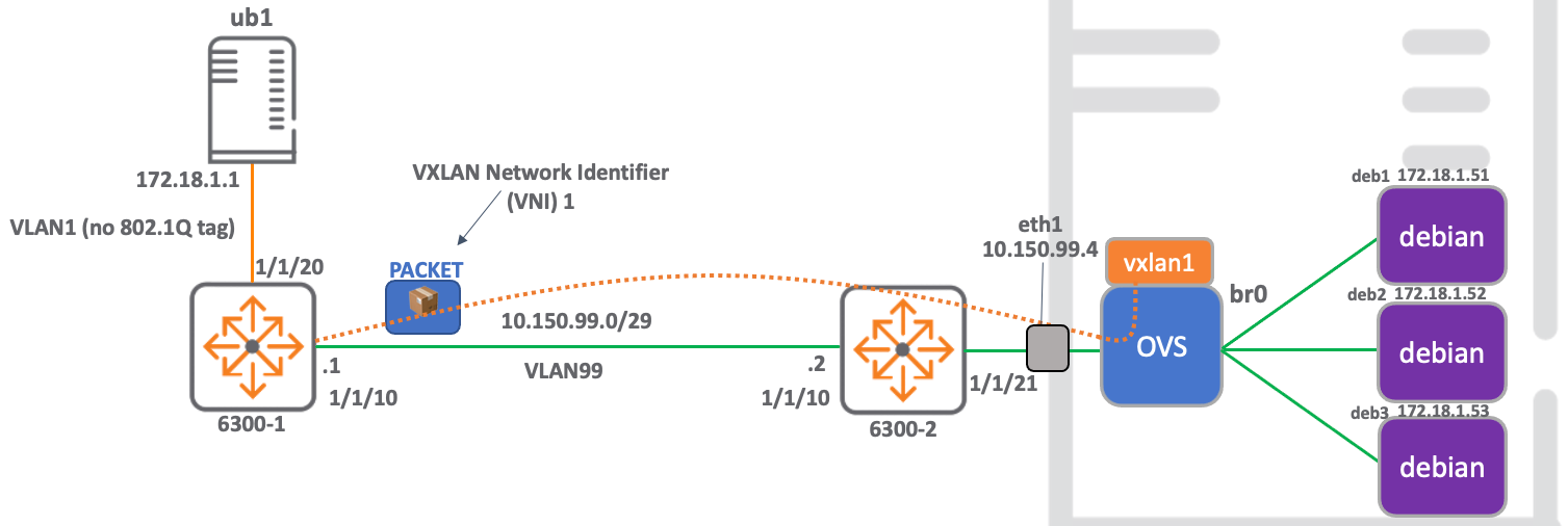 Docker, Openvswitch & Aruba VXLAN Network Build